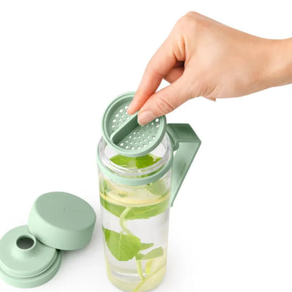 Make & Take Water Bottle with Strainer | 500 ml Green