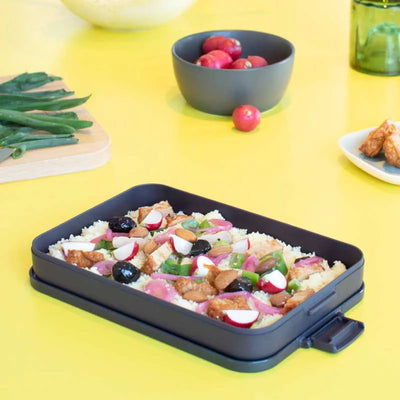 Make & Take Flat Lunch Box Grey