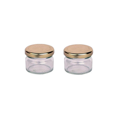 Stylish Clear Glass Cookie Jar for Kitchen Pantry Storage | 100 ML | 3 x 3 inches