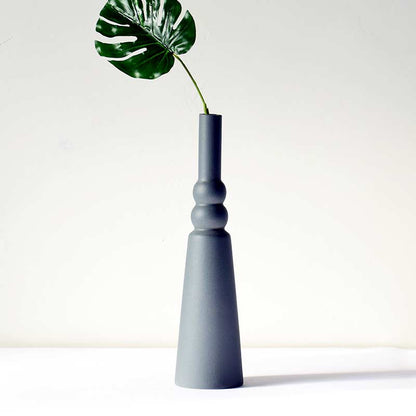 Bubble Neck Tall Vase Black