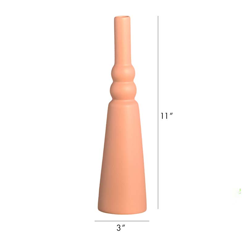 Bubble Neck Tall Vase Pink