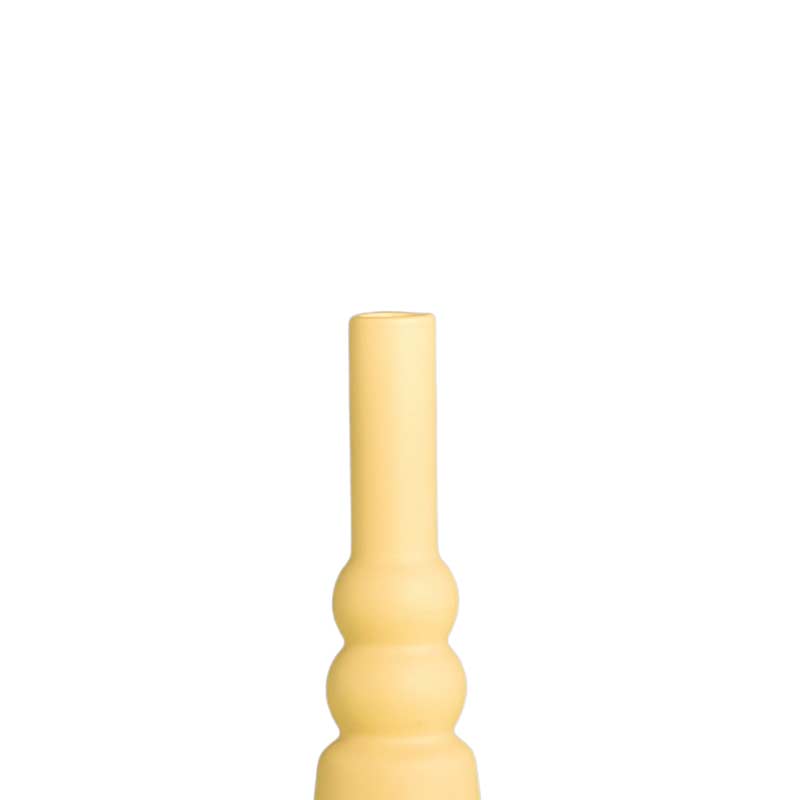 Bubble Neck Tall Vase Yellow