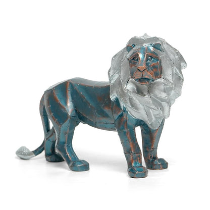 Geometric Lion Figurine Showpiece | 14 x 5 x 9 inches