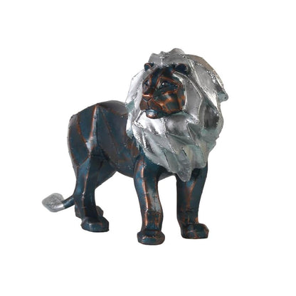 Geometric Lion Figurine Showpiece | 14 x 5 x 9 inches