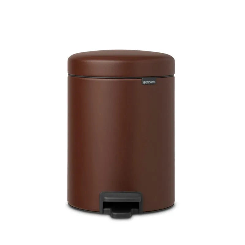 NewIcon Stylish Pedal Bin | 5000 ml Brown