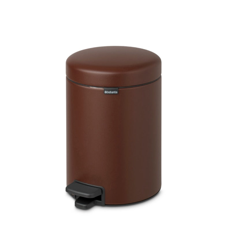 NewIcon Stylish Pedal Bin | 5000 ml Brown