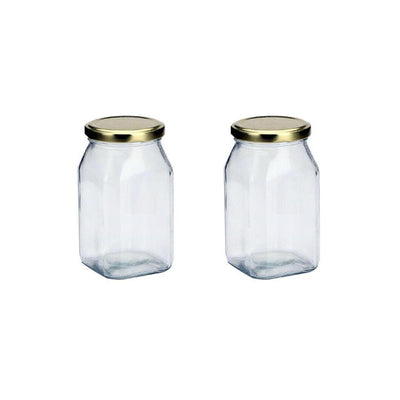 Sleek Clear Glass Cookie Jar for Pantry Organization | 200 ML | 3 x 4 inches