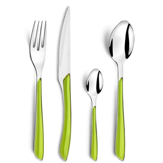 Olive Eclat Metallic Cutlery Gift Box | Set of 24 Default Title