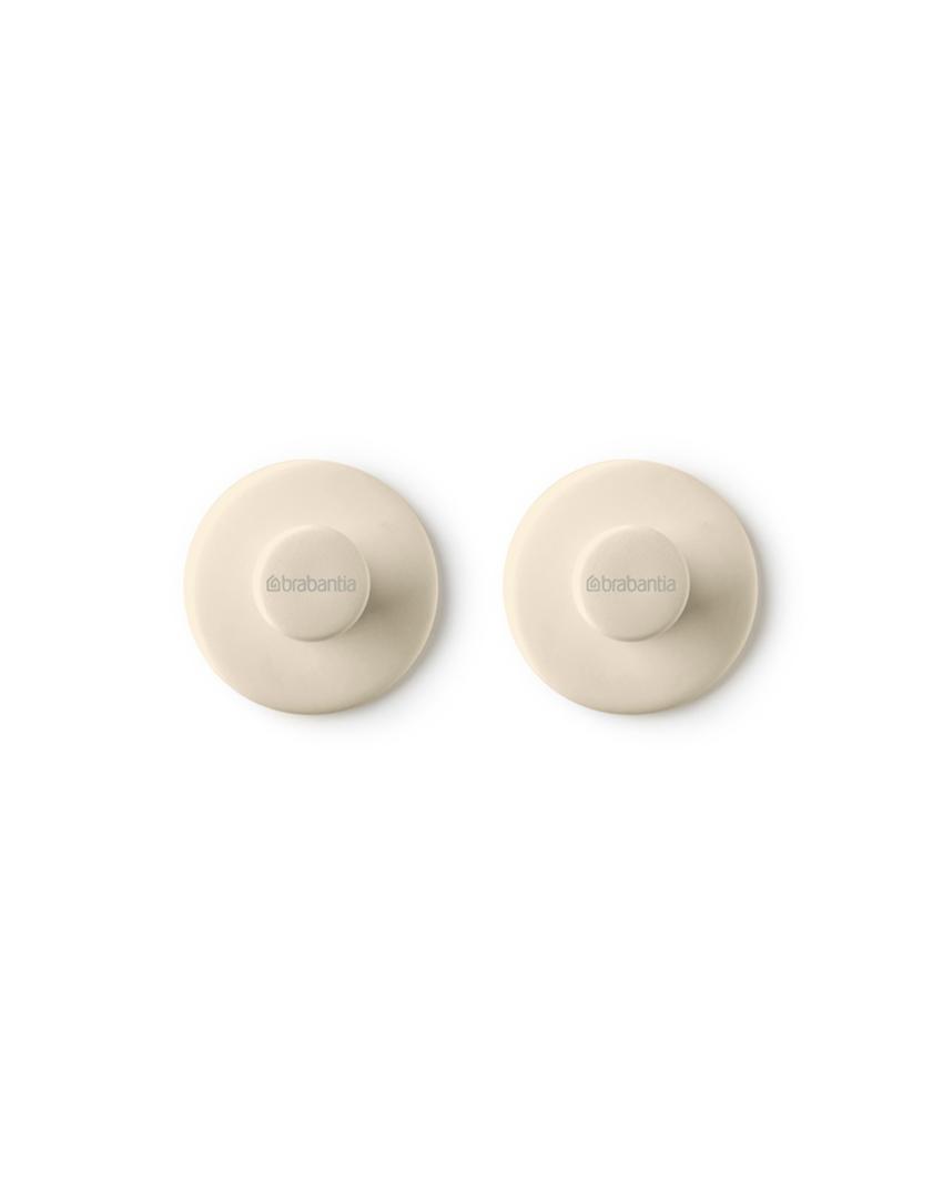 Renew Plastic Towel Hooks | Set of 2 | Beige