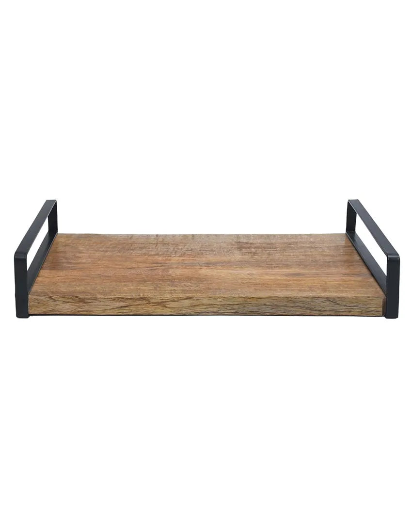 Sleek Serve Wooden Tray