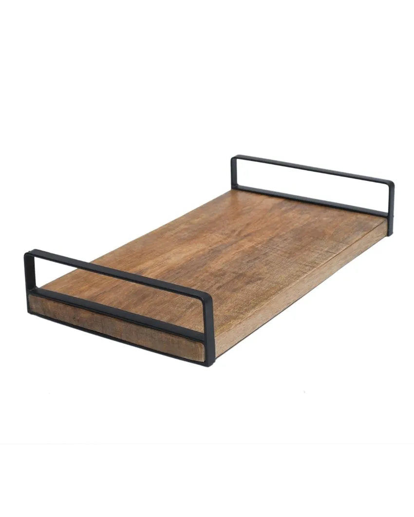 Sleek Serve Wooden Tray