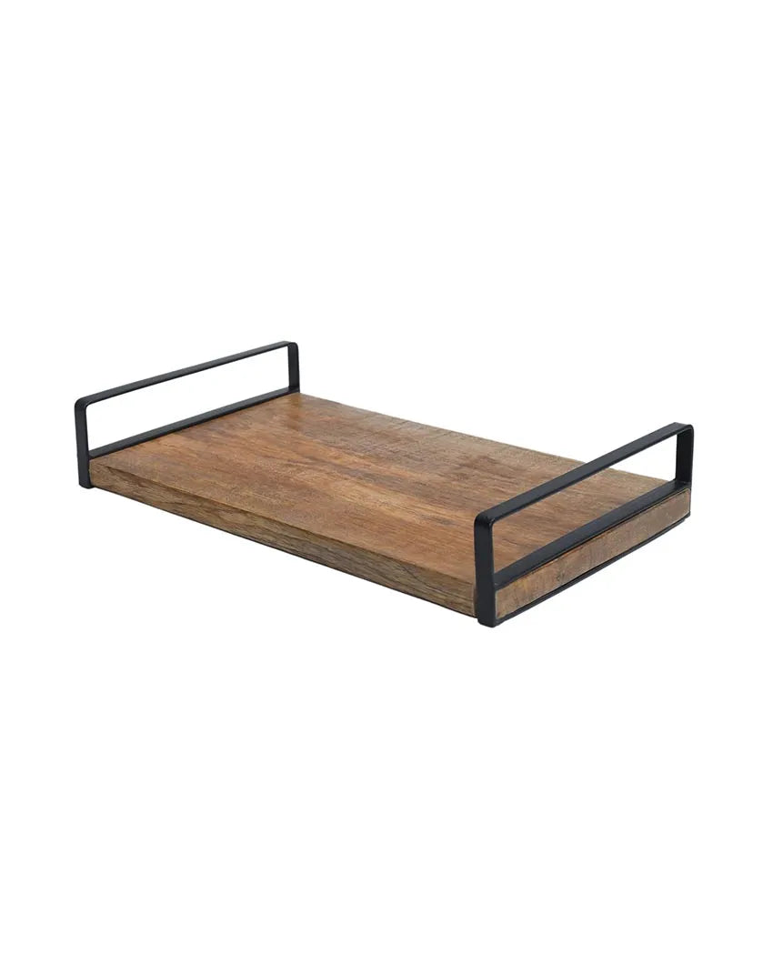 Sleek Serve Wooden Tray