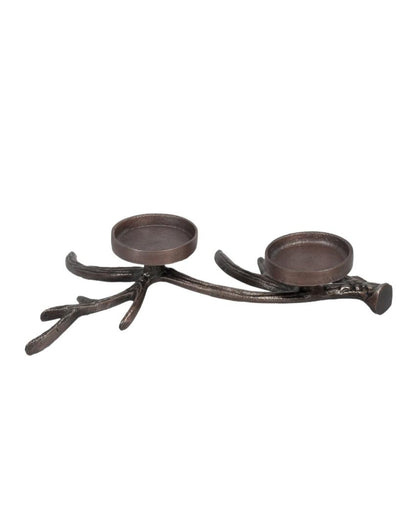 Branch Aluminium Pillar Candle Holder | 13 x 7 x 3 inches