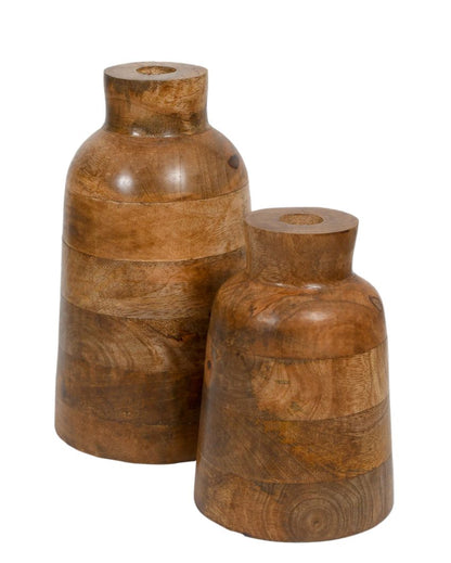 Urban Wood Flower Vases | Set Of 2