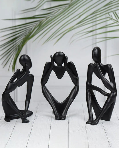 Hollow Man Aluminium Sculptures | Set of 3