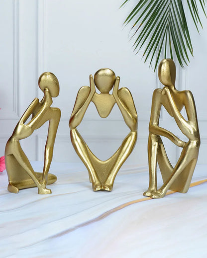 Hollow Man Aluminium Sculptures | Set of 3