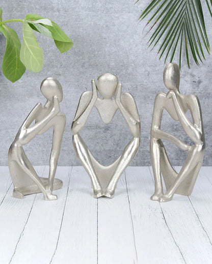 Hollow Man Aluminium Sculptures | Set of 3