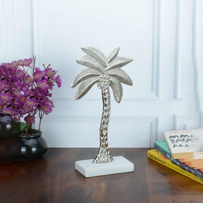 Coastal Aluminum Decor Palm Tree Sculpture