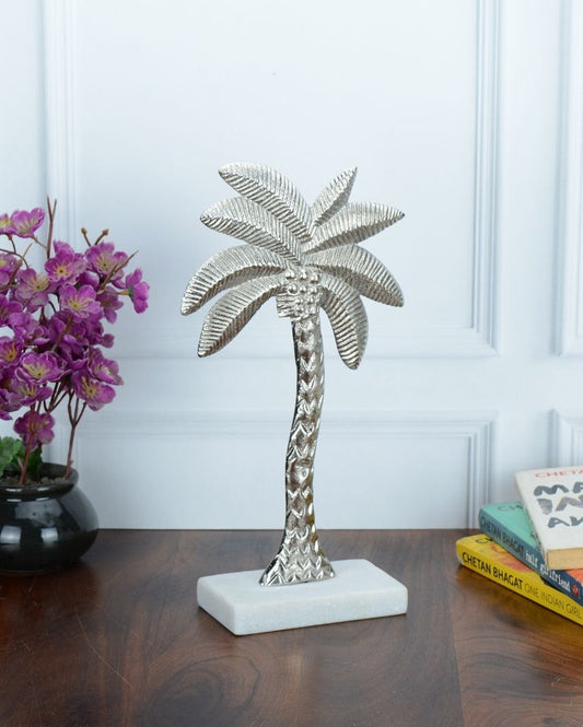 Coastal Aluminum Decor Palm Tree Sculpture