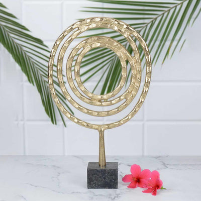 Alchemy Art Gold Decorative Sculpture | 10 x 3 x 17 inches