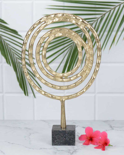 Alchemy Art Gold Decorative Sculpture | 10 x 3 x 17 inches