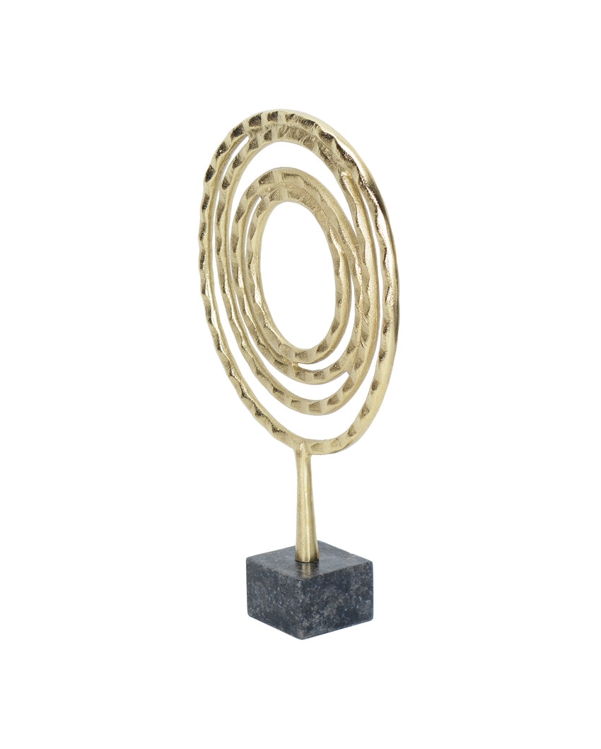 Alchemy Art Gold Decorative Sculpture | 10 x 3 x 17 inches