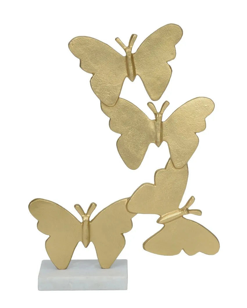 Decor Flutter Silver Aluminum Butterfly Sculpture