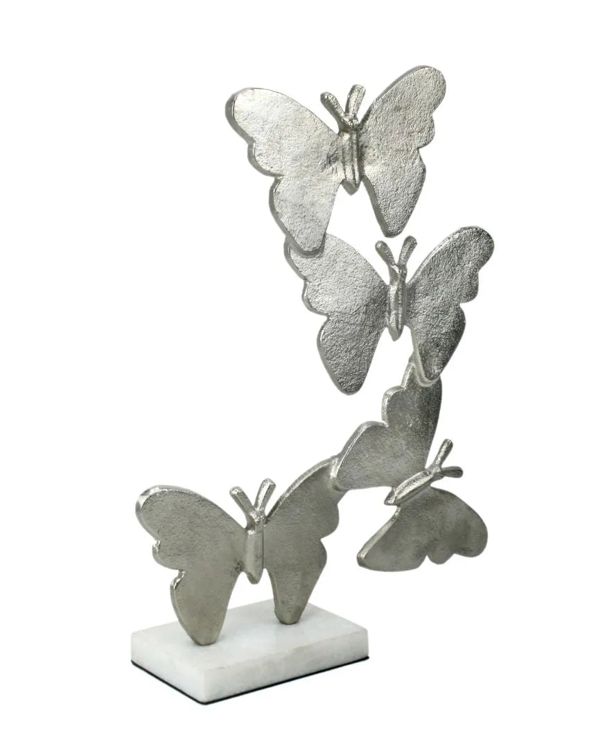 Decor Flutter Silver Aluminium Butterly Sculpture