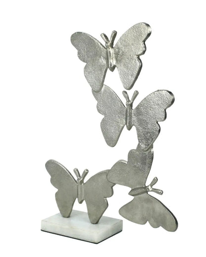 Decor Flutter Silver Aluminium Butterly Sculpture