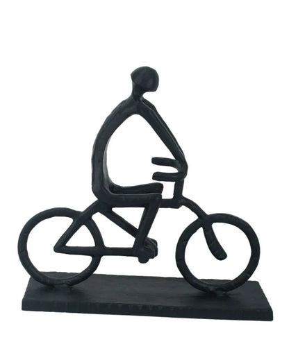 Gold Pedal Man Aluminium Decor Figurine