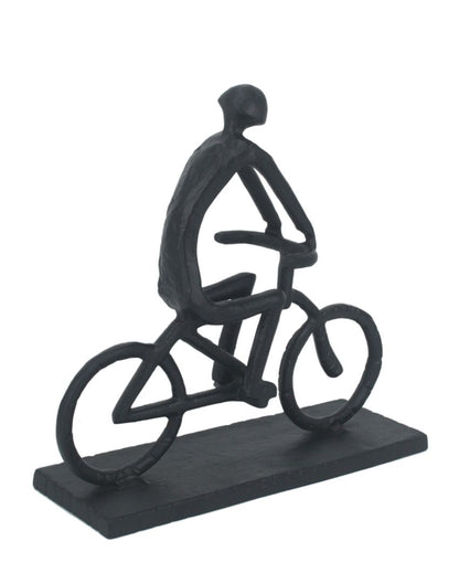 Gold Pedal Man Aluminium Decor Figurine