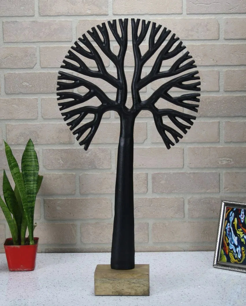 Harvest Broc Aluminum Tree Sculpture | Multiple Colors | 13 x 4 x 25 inches