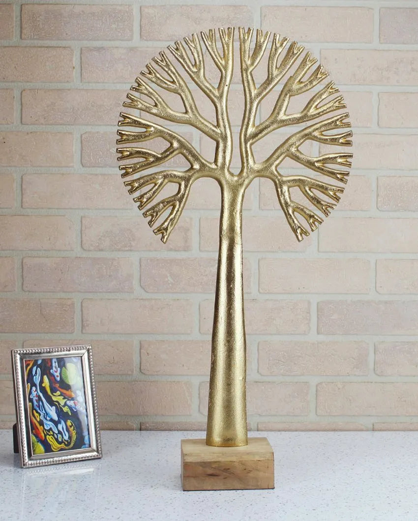 Harvest Broc Aluminum Tree Sculpture | Multiple Colors | 13 x 4 x 25 inches