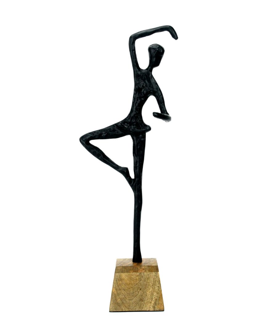 Ballerina Black Lady Aluminium Figurine