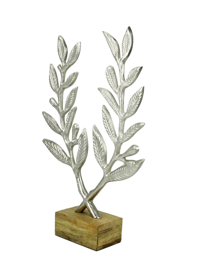 Wreath Silver Metal Tree Aluminium Sculpture