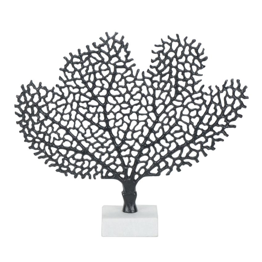 Majestic Serene Black Tree Figurine Decorative Showpiece | 17 x 3 x 15 inches