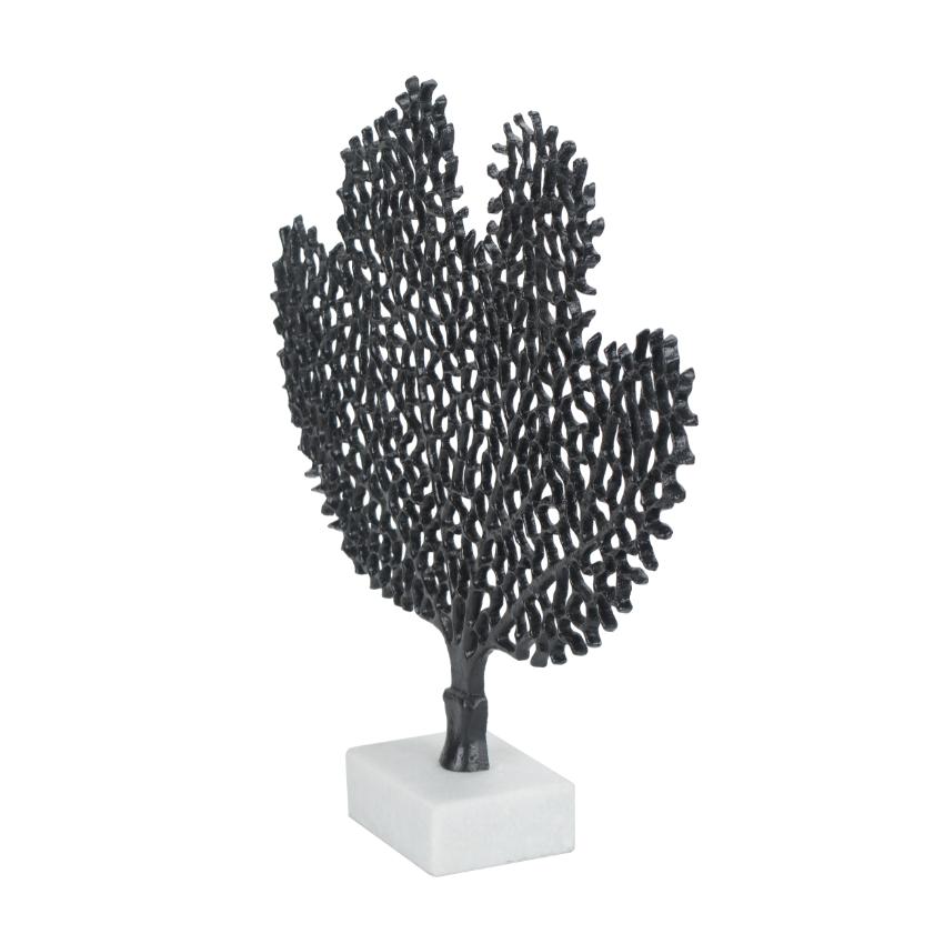 Majestic Serene Black Tree Figurine Decorative Showpiece | 17 x 3 x 15 inches