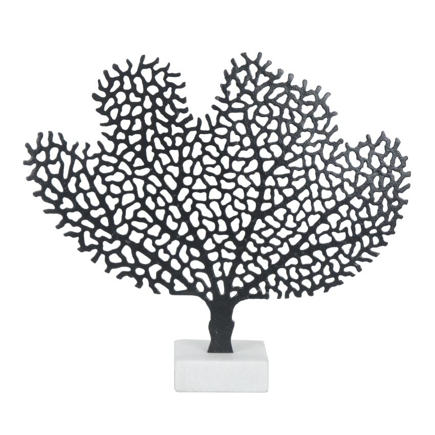 Majestic Serene Black Tree Figurine Decorative Showpiece | 17 x 3 x 15 inches