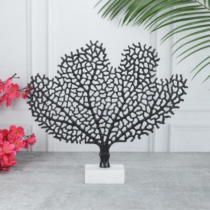 Majestic Serene Black Tree Figurine Decorative Showpiece | 17 x 3 x 15 inches