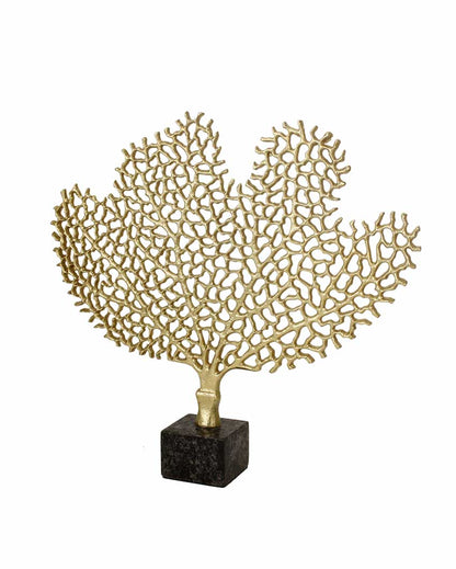 Serene Gold Tree Aluminium Sculpture