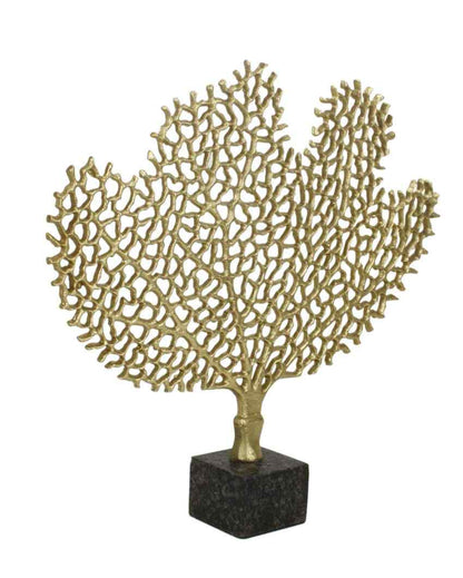 Serene Gold Tree Aluminium Sculpture
