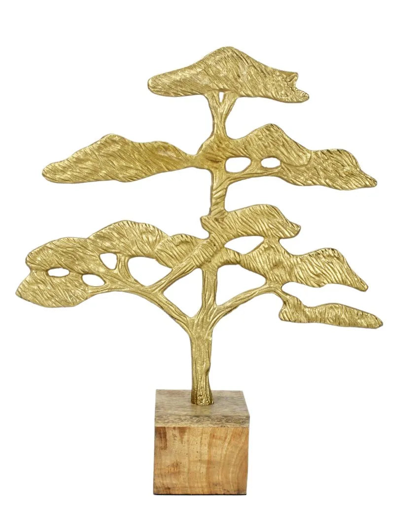 Urban Iron Tree Decor Object Gold