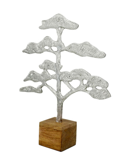 Urban Iron Tree Decor Object Silver