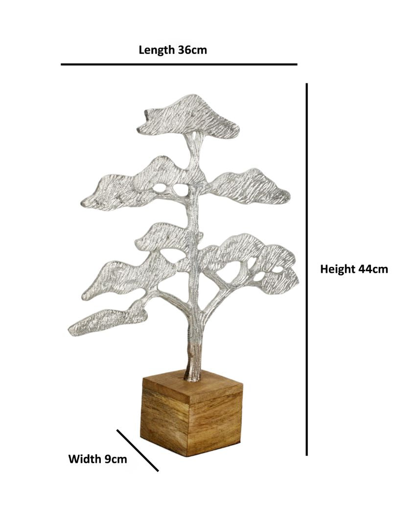 Urban Iron Tree Decor Object Silver