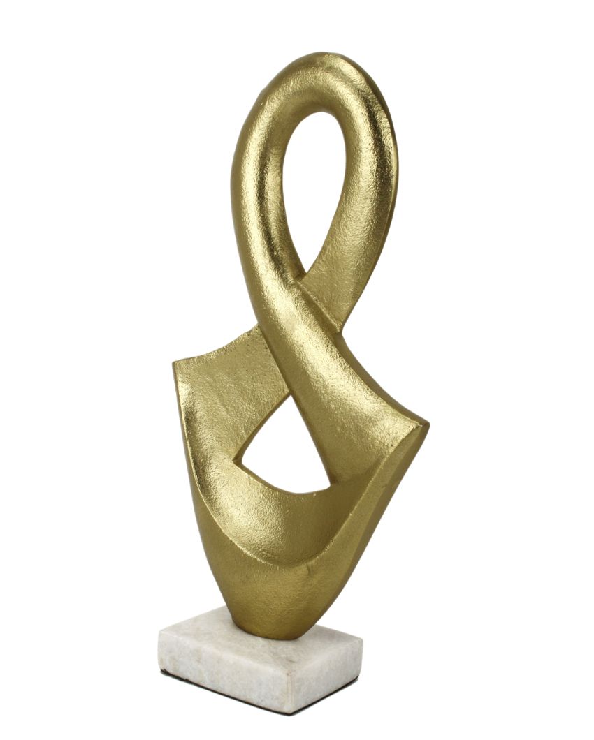 Abstract Decor Aluminium Sculpture Gold