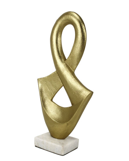 Abstract Decor Aluminium Sculpture Gold