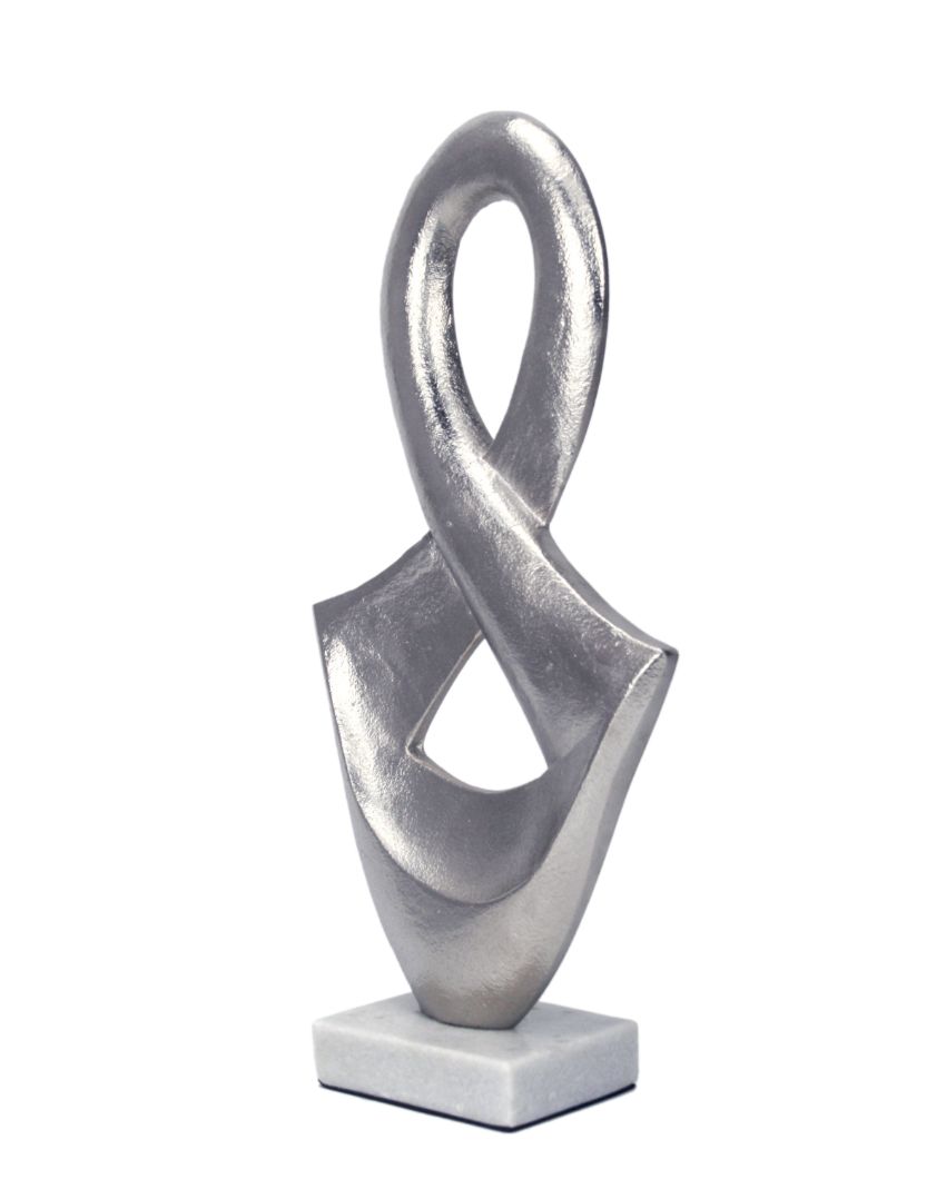 Abstract Decor Aluminium Sculpture Silver