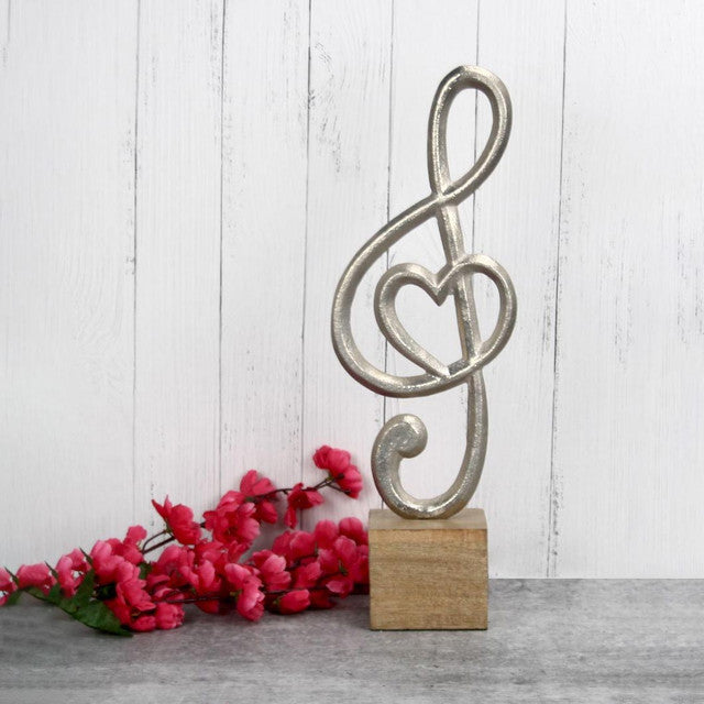 Rhythmic Silver Aluminum Decor Accent