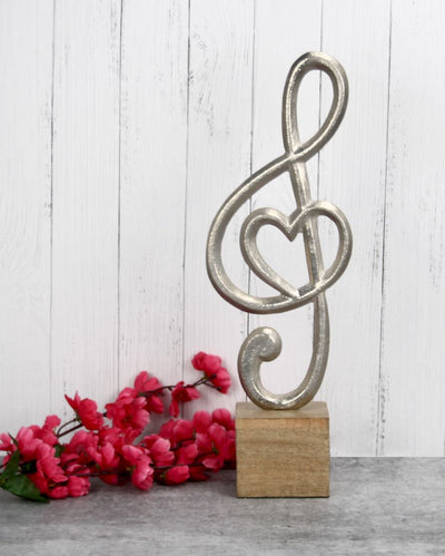 Rhythmic Silver Aluminum Decor Accent