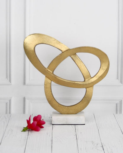 Radiant Grove Gold Aluminum Sculpture